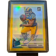 Darrell Henderson [Gold] #160 Football Cards 2019 Donruss Optic Rated Rookie Autographs Prices