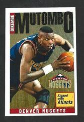 Dikembe Mutombo #161 Basketball Cards 1996 Panini Stickers Prices