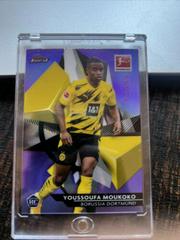 Youssoufa Moukoko [Purple Refractor] #29 Soccer Cards 2020 Topps Finest Bundesliga Prices