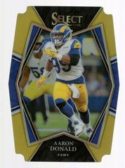 Aaron Donald [Gold Die Cut] #120 Football Cards 2021 Panini Select Prices