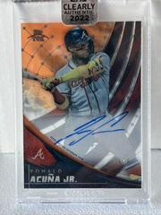 Ronald Acuna Jr. [Orange] #TEK-RA Baseball Cards 2022 Topps Clearly Authentic Tek Autographs Prices