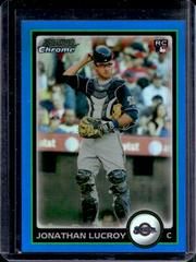 Jonathan Lucroy [Blue Refractor] #200 Baseball Cards 2010 Bowman Chrome Prices