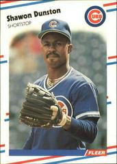 Shawon Dunston #419 Baseball Cards 1988 Fleer Glossy Prices
