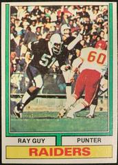 Ray Guy #219 Football Cards 1974 Topps Prices