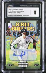 Aaron Judge [Autograph] #8B-4 Baseball Cards 2023 Topps Big League 8 Bit Ballers Prices