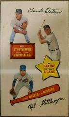 Al Kaline, Claude Osteen, Mel Stottlemyre Baseball Cards 1968 Topps Action All Star Stickers Prices