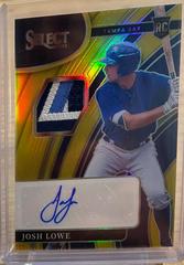 Josh Lowe [Gold] #RJA-JL Baseball Cards 2022 Panini Select Rookie Jersey Autographs Prices