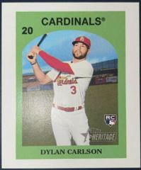 Dylan Carlson Baseball Cards 2021 Topps Heritage Venezuela Stamps Prices