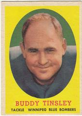 Buddy Tinsley Football Cards 1958 Topps CFL Prices