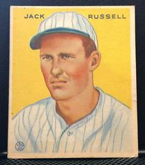 Jack Russell Baseball Cards 1933 Goudey Prices