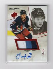 Cole Perfetti [Autograph Patch] #39 Hockey Cards 2022 SPx Prices