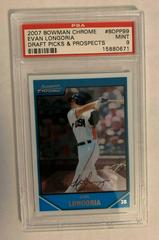 Evan Longoria #BDPP99 Baseball Cards 2007 Bowman Chrome Draft Picks & Prospects Prices