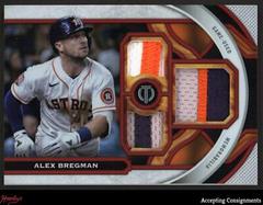 Alex Bregman [Red] Baseball Cards 2023 Topps Tribute Triple Relics Prices