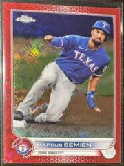 Marcus Semien [Red] #5 Baseball Cards 2022 Topps Chrome Logofractor Prices