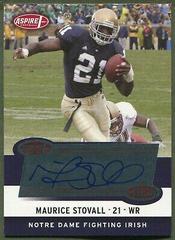 Maurice Stovall [Autograph] #21A Football Cards 2006 Sage Aspire Prices