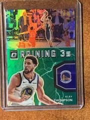 Klay Thompson [Green] Basketball Cards 2021 Panini Donruss Optic Raining 3s Prices