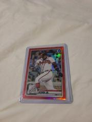 Ronald Acuna Jr. [Red Refractor] #28 Baseball Cards 2020 Bowman Chrome Prices