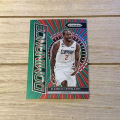Kawhi Leonard [Green Prizm] #18 Basketball Cards 2023 Panini Prizm Dominance Prices