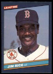 Jim Rice #146 Baseball Cards 1986 Leaf Prices
