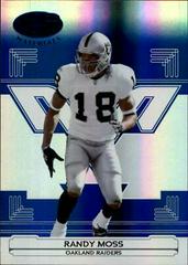 Randy Moss [Mirror Blue] #107 Football Cards 2006 Leaf Certified Materials Prices
