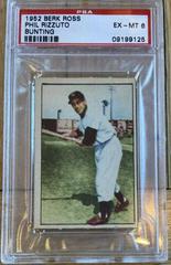 Phil Rizzuto [Bunting] Baseball Cards 1952 Berk Ross Prices