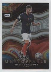 Theo Hernandez #4 Soccer Cards 2022 Panini Select FIFA Unstoppable Prices