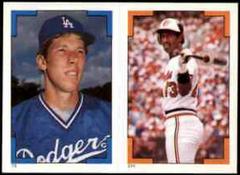 Orel Hershiser, Mike Young #73 / 234 Baseball Cards 1986 Topps Stickers Prices