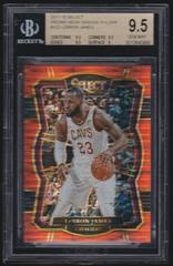 LeBron James [Neon Orange Pulsar Prizm] #122 Basketball Cards 2017 Panini Select Prices