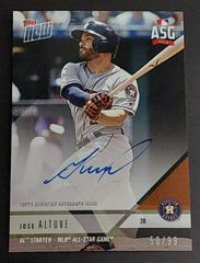 Jose Altuve [Autograph Parallel 99] Baseball Cards 2018 Topps Now All Star Prices