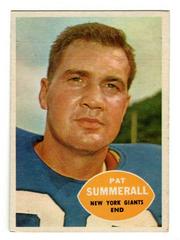 Pat Summerall #77 Football Cards 1960 Topps Prices
