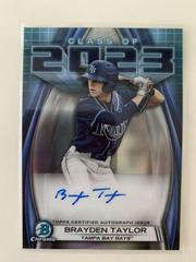 Brayden Taylor #23A-BT Baseball Cards 2023 Bowman Draft Class of Autographs Prices