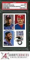 League Leaders [Ramirez, Palmeiro, Griffey] #3 Baseball Cards 2000 Fleer Prices