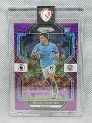Julian Alvarez [Purple Mojo] #16 Soccer Cards 2022 Panini Prizm Premier League Prices