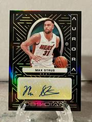 Max Strus [Yellow] #AUR-MAX Basketball Cards 2021 Panini Obsidian Aurora Autographs Prices