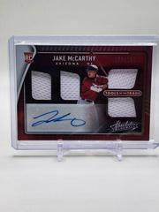 Jake McCarthy #TT4S-JM Baseball Cards 2022 Panini Absolute Tools of the Trade 4 Swatch Signatures Prices