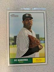 CC Sabathia [Green Yellow Nameplate] #366 Baseball Cards 2010 Topps Heritage Prices