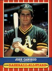 Jose Canseco Baseball Cards 1987 Fleer Baseball All Stars Prices