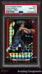 Luka Doncic [Red] #68 Basketball Cards 2018 Panini Prizm Mosaic Prices
