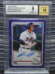 Bryce Ball [Purple Refractor] #CPA-BBA Baseball Cards 2020 Bowman Chrome Prospect Autographs Prices