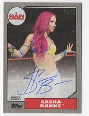 Sasha Banks [Silver] Wrestling Cards 2017 Topps WWE Heritage Autographs Prices