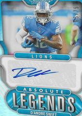 D'Andre Swift Football Cards 2022 Panini Absolute Legends Signatures Prices