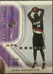 Zach Randolph #124 Basketball Cards 2001 Spx Prices