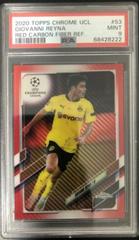 Giovanni Reyna [Red Carbon Fiber] Soccer Cards 2020 Topps Chrome UEFA Champions League Prices