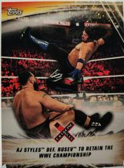 AJ Styles def. Rusev to Retain the WWE Championship #82 Wrestling Cards 2019 Topps WWE SummerSlam Prices
