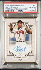 Chipper Jones #DCFA-CJ Baseball Cards 2022 Topps Definitive Framed Autograph Collection Prices