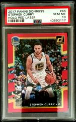 Stephen Curry [Holo Red Laser] #46 Basketball Cards 2017 Panini Donruss Prices