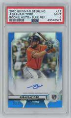 Abraham Toro [Blue Refractor] #AT Baseball Cards 2020 Bowman Sterling Rookie Autographs Prices