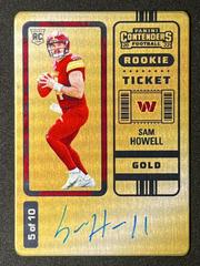 Sam Howell [Autograph Gold Ticket] #133 Football Cards 2022 Panini Contenders Prices