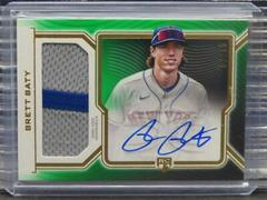 Brett Baty [Green] Baseball Cards 2023 Topps Definitive Rookie Patch Autographs Collection Prices