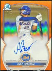 Alex Ramirez [Orange] #CPA-AR Baseball Cards 2023 Bowman Chrome Prospect Autographs Prices